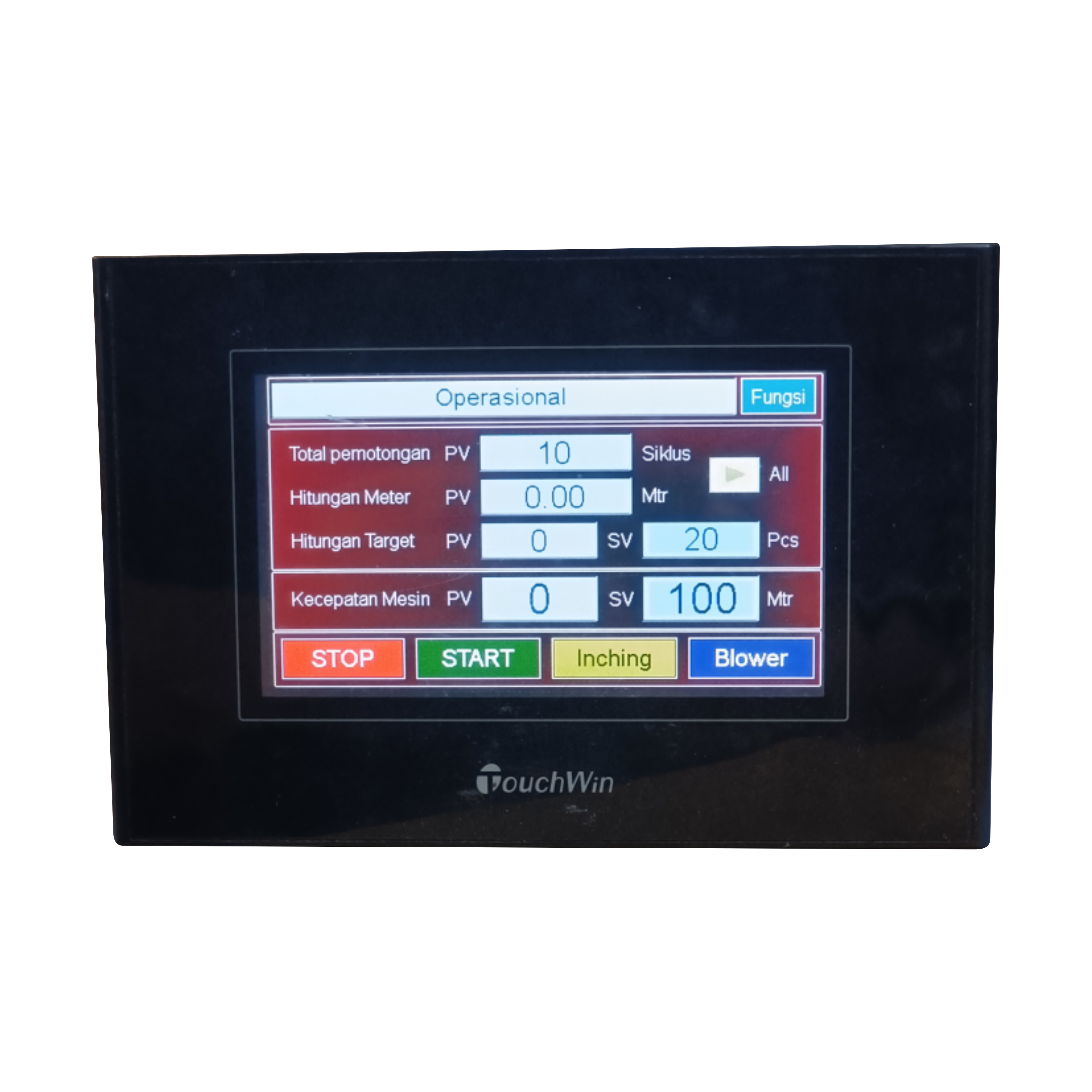 Jual Electrical Mesin Slitting Label Lengkap – PLC, HMI, Inverter